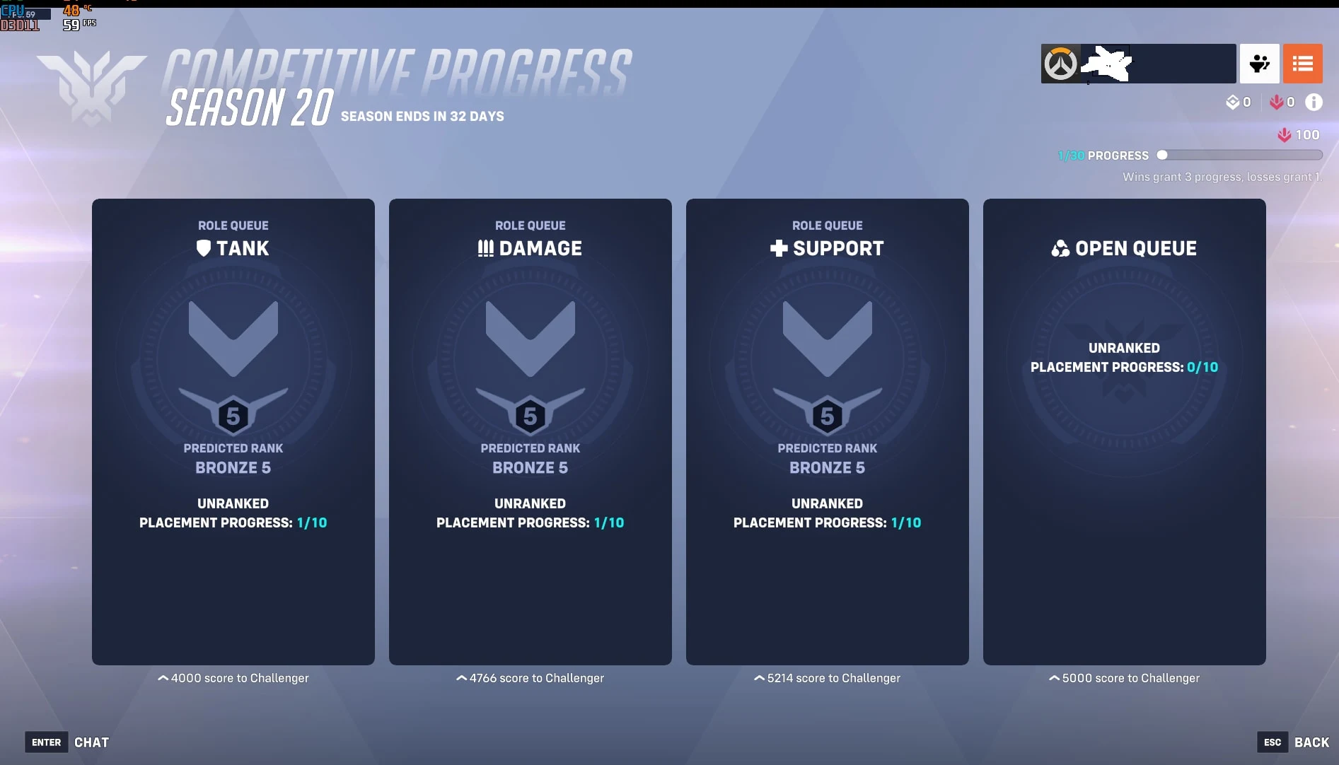 【Overwatch 2】【Triple Bronze 】 Predicted Bronze Tank 5 – Bronze Dps 5- Bronze Support 5 | Original Email |Ready for Rank #YHSA