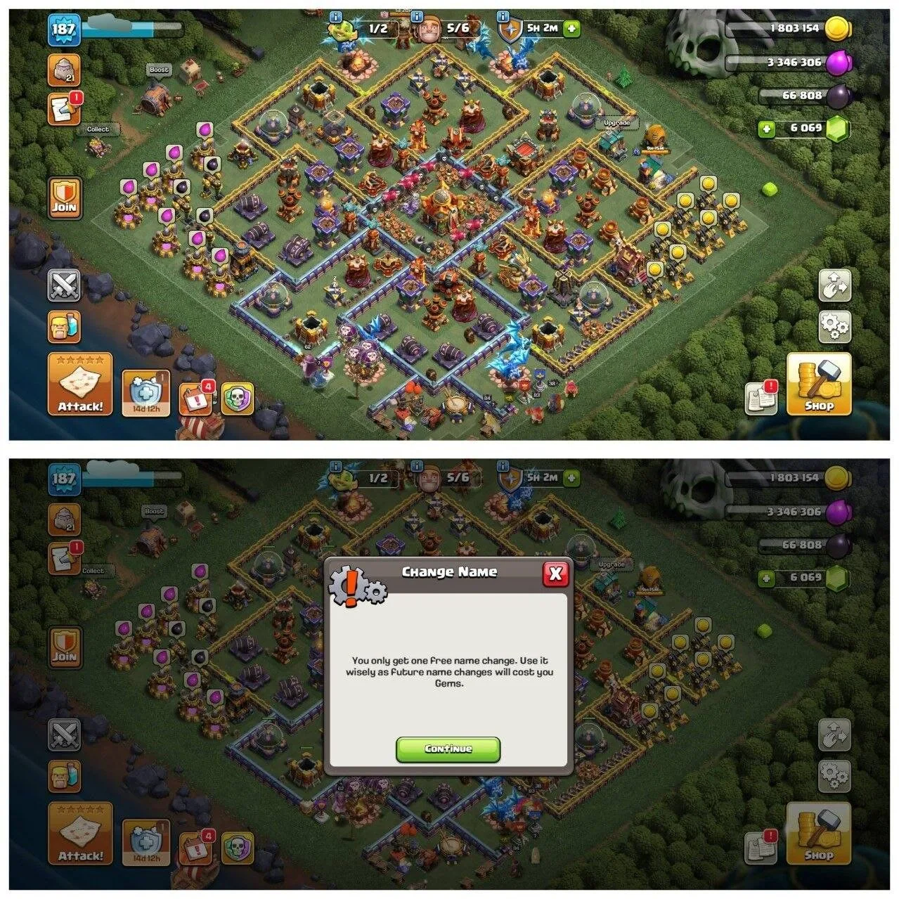 TH16 HALF MAX ID⚡️1 EPIC EQUIPMENT⚡️XP-187⚡️HERO 83-84-53-62-38-6⚡️