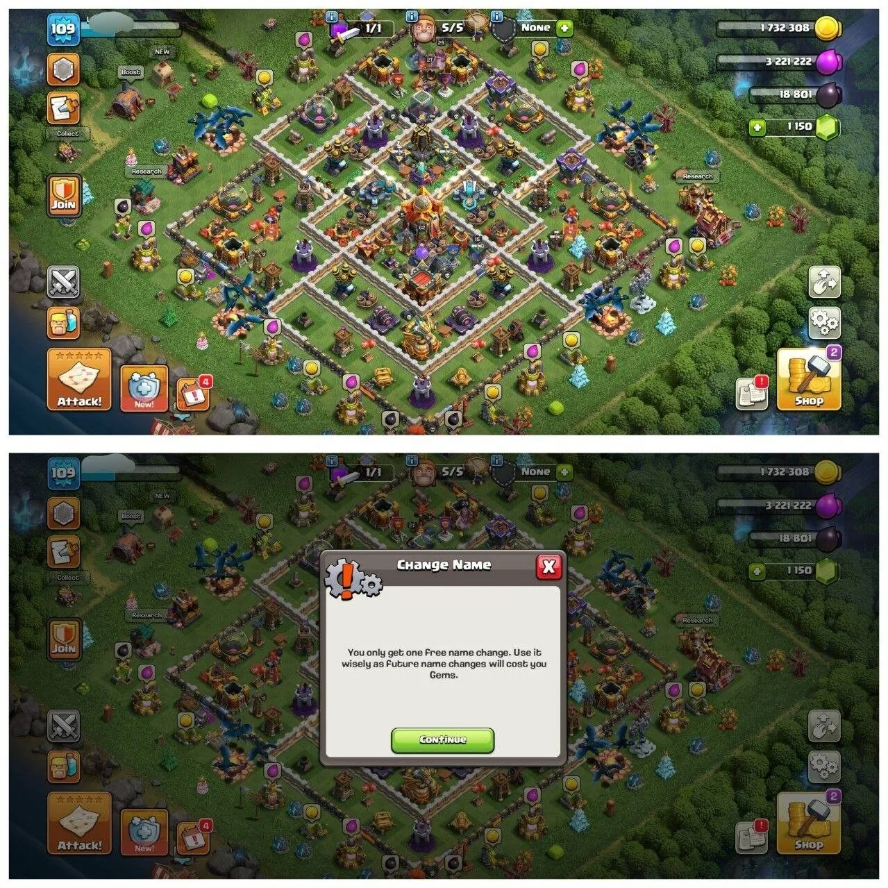 TH16 RUSH BASE ID⚡️9 EPIC EQUIPMENT⚡️XP-109⚡️HERO 27-62-8-29-15-1⚡️