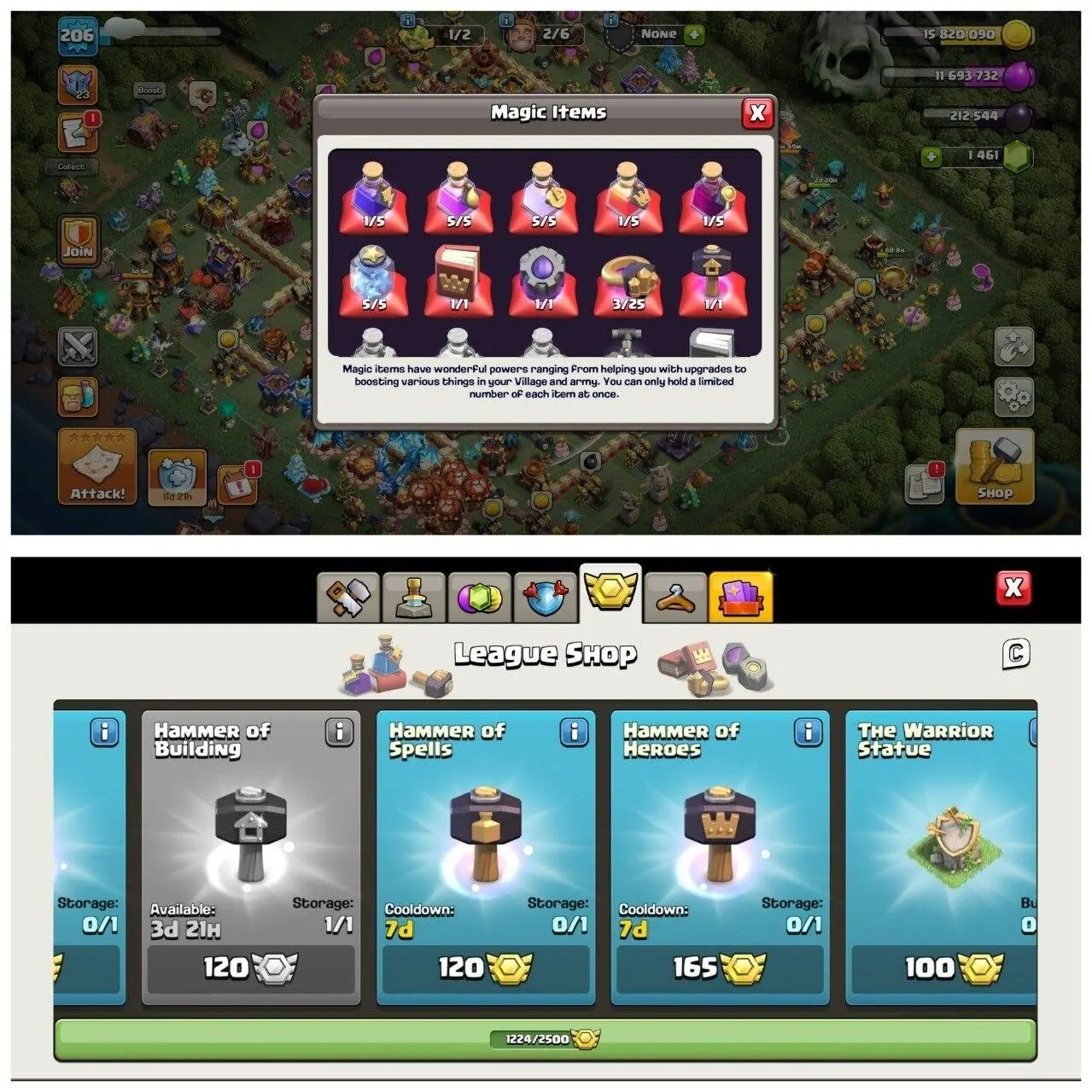 TH16 PURE MAX ID⚡️13 EPIC EQUIPMENT⚡️XP-206⚡️HERO 95-95-62-70-45-8⚡️