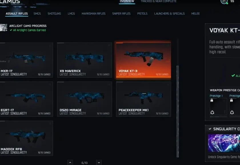 👑 BO7 🥇 30x Singularity ✨ 450 Camos 💰 Level 55 👑 All Weapons Unlocked ✨ No 2FA Required 👑 Linkable Platforms 🌐 Full Access 💰