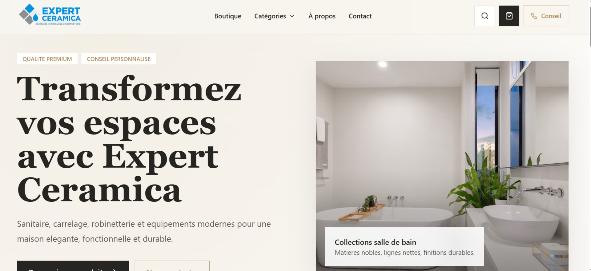Expert Ceramica – E-commerce Platform for Sanitary Ware, Tiles and Home Solutions