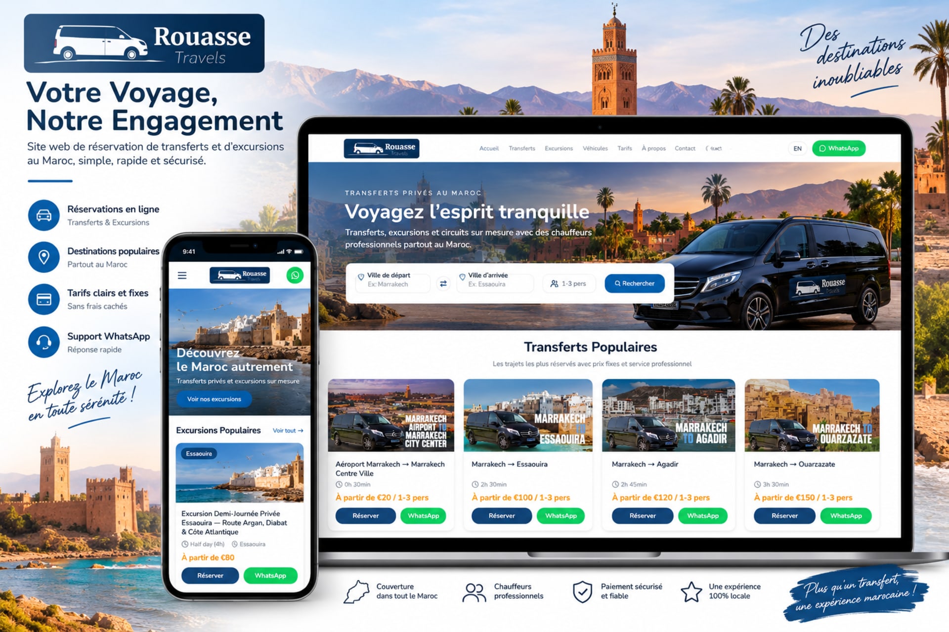 Rouasse Travels – Transferts Privés & Excursions au Maroc