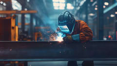 Industrial steel structure assembly