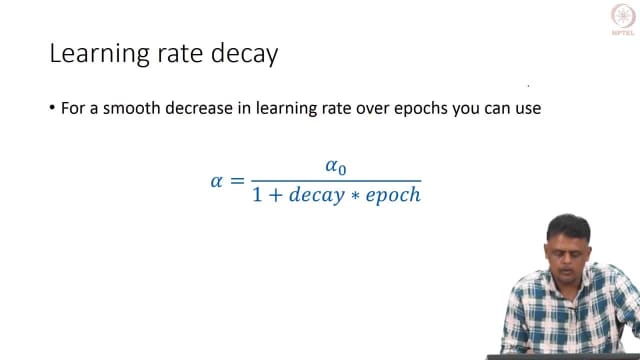 Learning Rate Decay, at 2:25