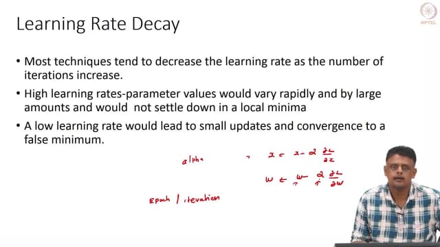 Learning Rate Decay, at 0:43
