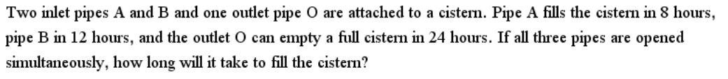 Question content