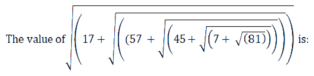 Question content