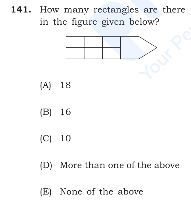 How many rectangles are there in the figure given below?