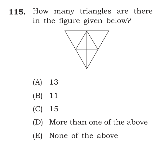 How many triangles are there in the figure given below?