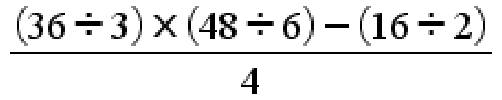 Find the simplified value of the following expression.