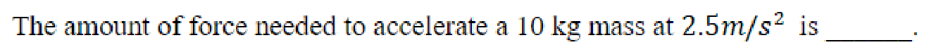 Question content