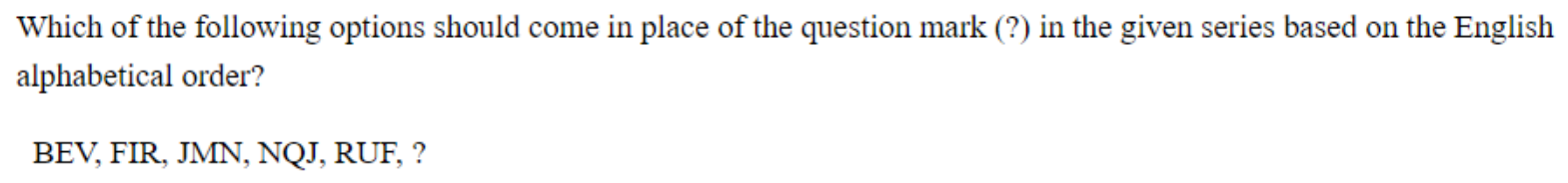 Question content