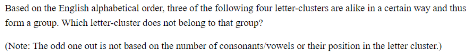 Question content