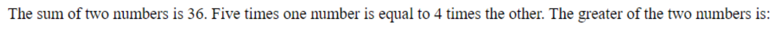 Question content