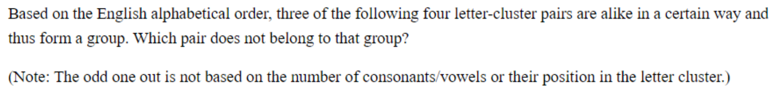 Question content