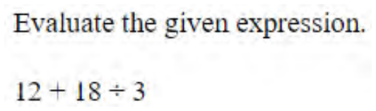 Question content