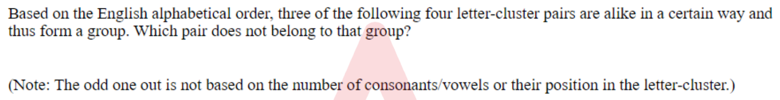 Question content