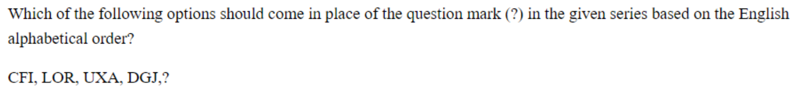 Question content