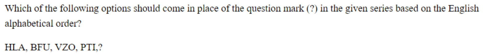 Question content