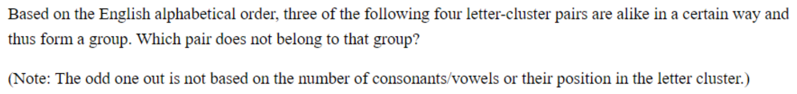 Question content