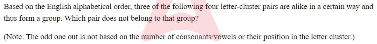 Question content