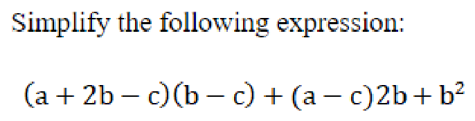 Question content
