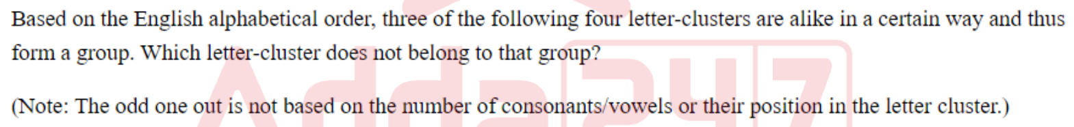 Question content