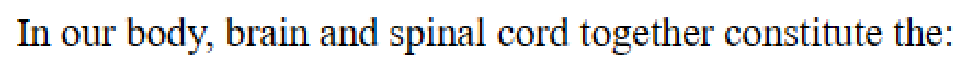 Question content