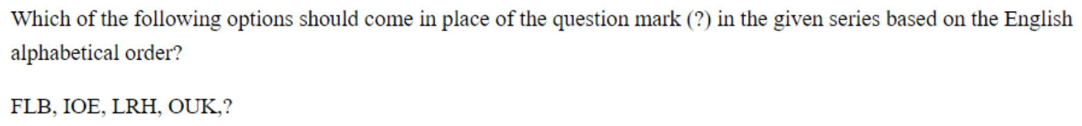 Question content