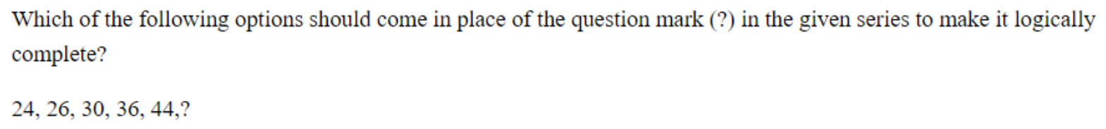 Question content