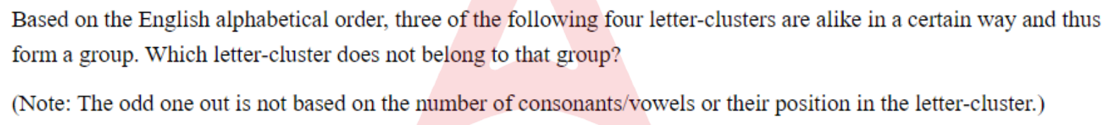 Question content