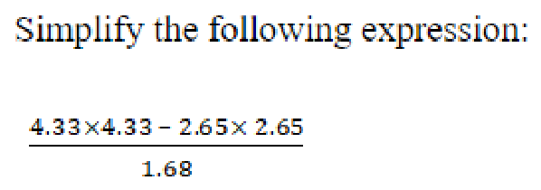 Question content