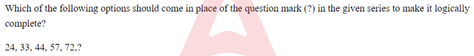Question content