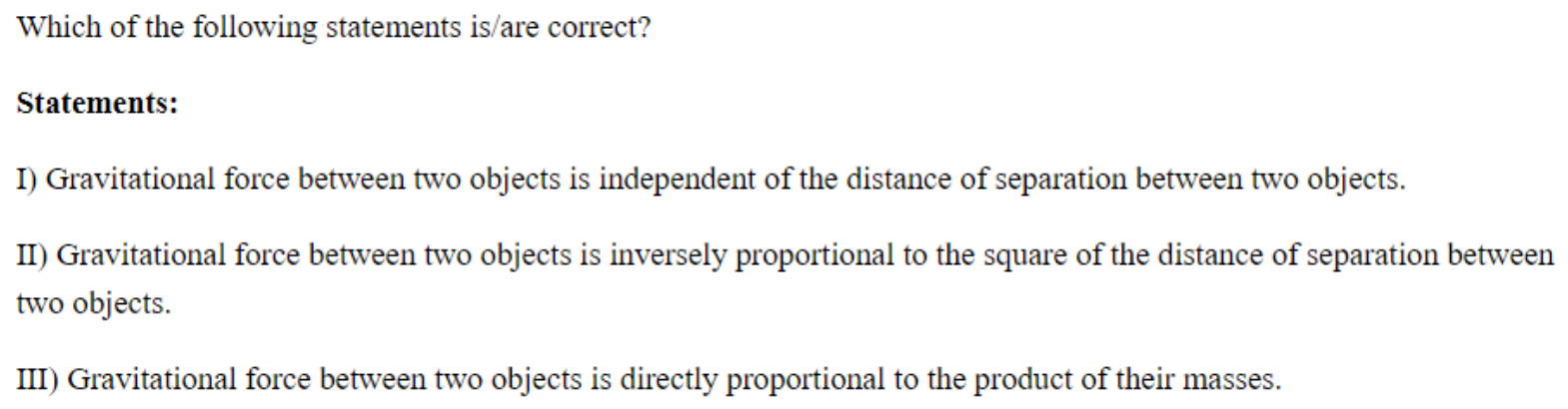 Question content