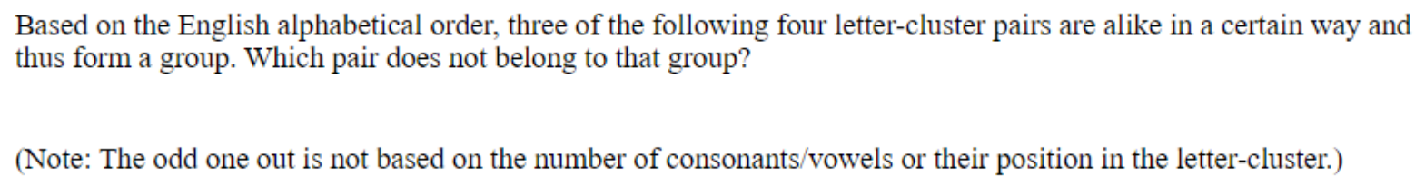 Question content