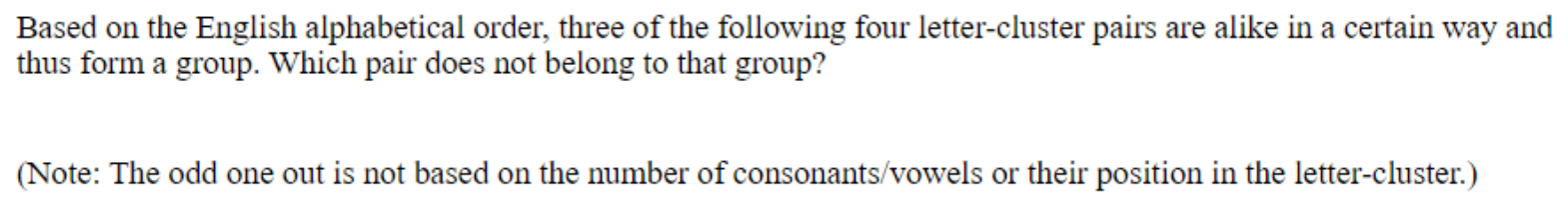 Question content