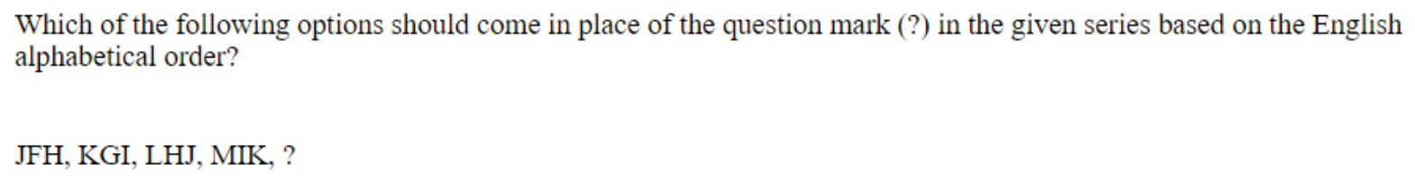 Question content