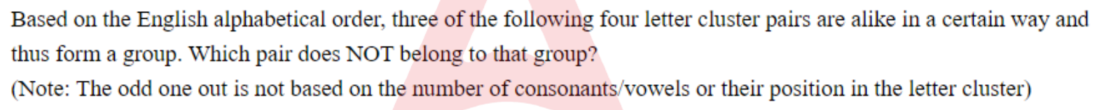 Question content
