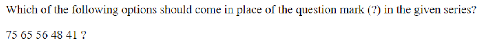 Question content