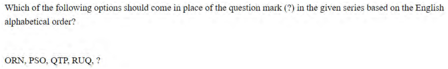 Question content