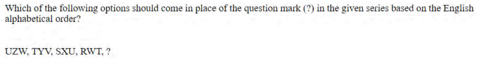 Question content