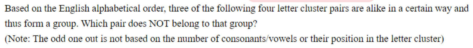 Question content