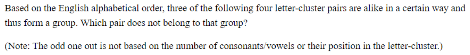 Question content