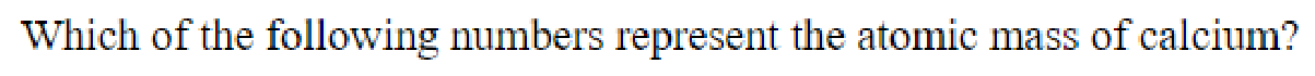 Question content