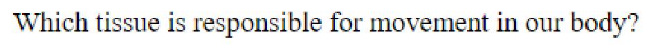 Question content