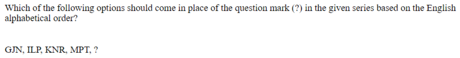 Question content