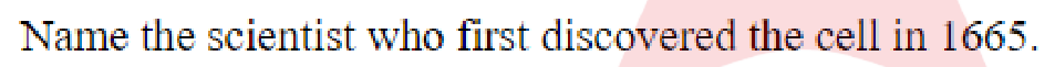Question content