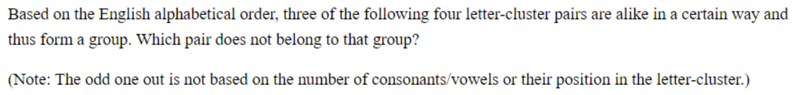 Question content