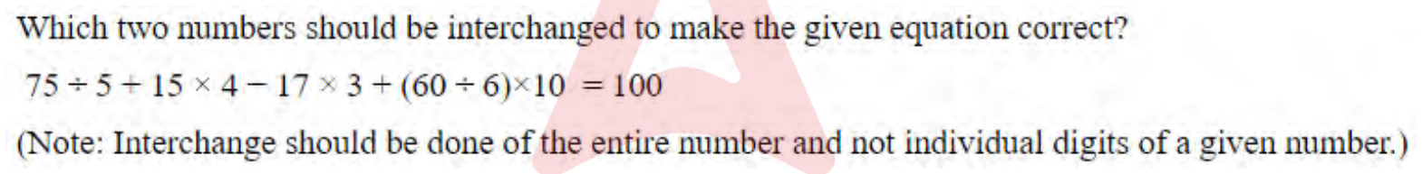 Question content